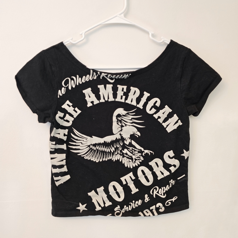 Cropped Biker Tee